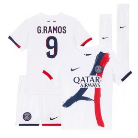 Paris Saint-Germain Goncalo Ramos #9 Borte skjorte til barn 2024-25 Kortermet (+ korte bukser)